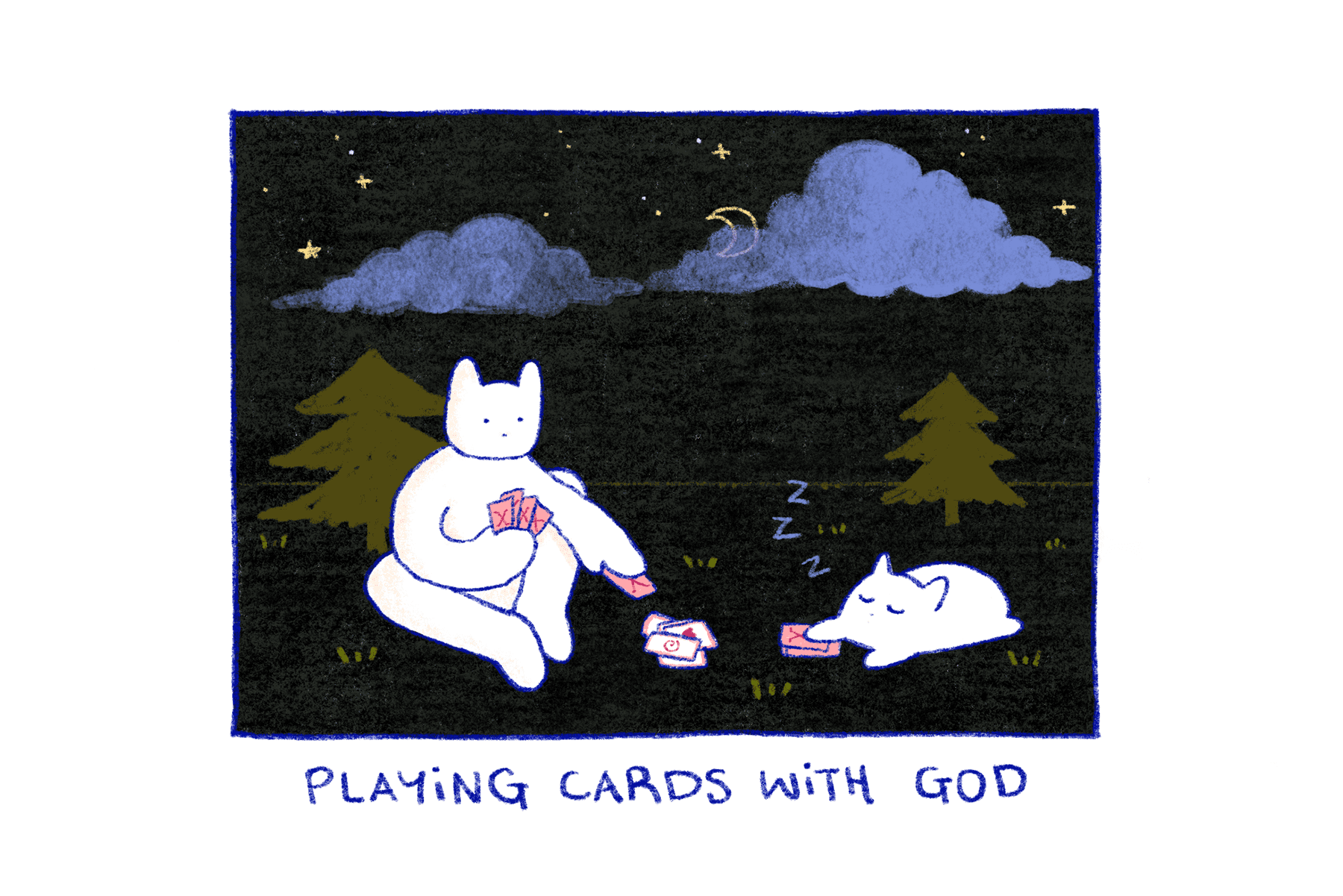 Playing cards with god